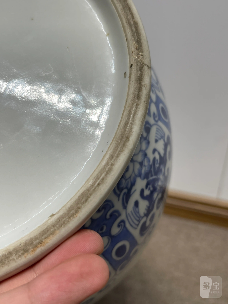 50年代 青花和平鸽纹大棒槌瓶 - 图12